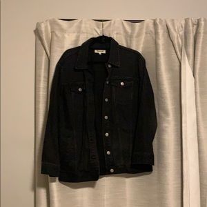 Madewell black denim boyfriend jacket